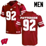 Men's Wisconsin Badgers NCAA #92 Jeremy Patterson Red Authentic Under Armour Stitched College Football Jersey FH31A31BJ